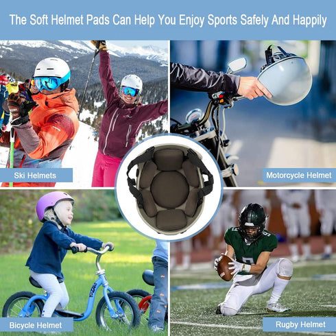 Universal Airsoft Helmet Pads, Tactical Replacement Foam Padding Kits for Bicycle Accessories