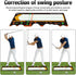 Golf Training Mat for Beginners, Posture Assistance and Stance Corrector, Golf Training Aids Pad for Men Women