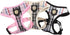 Puppia Junior Over-The-Head Dog Harness, Medium, Pink, Checkered Pattern, No Choke No Pull Adjustable