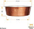Neater Pet Brands Hammered Decorative Designer Bowls, Luxury Style Premium Dog and Cat Dishes, Large, Copper