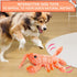 BABORUI Dog Toys, Interactive Wiggly Lobster Toy for Boredom, Rechargeable Chew Toys for All Dogs