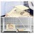 12Pcs Rabbit Litter Box for Cage, Bunny Potty Trainer Corner Guinea Pig Plastic Square Grate Toilet Pet Bedding Litter