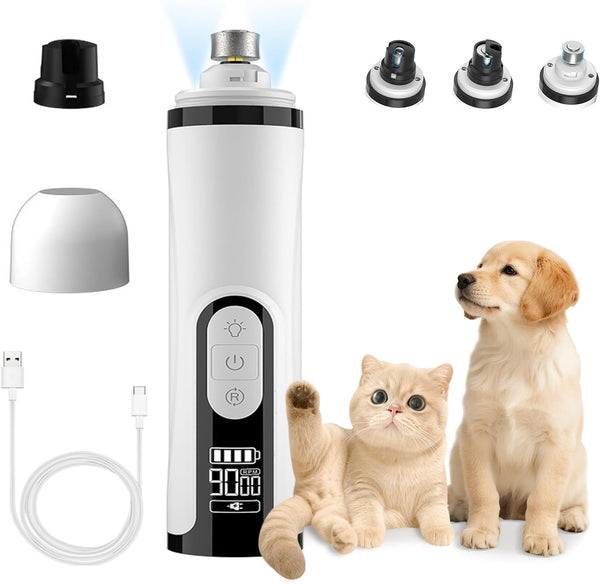 Pet Nail Grinder Quiet Professional Cats Cordless Clippers Cat Claw Care Cat