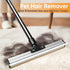 Dual Side Pet Hair Remover Tool, Adjustable Carpet Rake with Copper Serrated & Silicone Edge