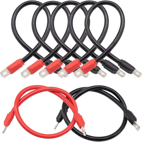 Golf Cart Battery Cables Wiring Kit for EZGO TXT 1994 & Up, 4 Gauge 7 PC AC/DC Wire Golf Cart Battery Cable Set 36 & 48