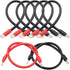 Golf Cart Battery Cables Wiring Kit for EZGO TXT 1994 & Up, 4 Gauge 7 PC AC/DC Wire Golf Cart Battery Cable Set 36 & 48