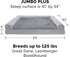 Furhaven Plush & Suede Sofa-Style Replacement Dog Bed Cover, Jumbo Plus (XX-Large) - Gray, Machine Washable