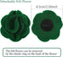 ARING PET Velvet Dog Collar - Cute Christmas Collar with Felt Flower, Adjustable Green Collar with Metal Buckle for