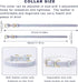 LOVPE Dog Collar Bling Leather - Studded Diamonds Glamorous Rhinestone Gold Buckle Accessory for Small to Medium Dogs,
