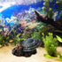 Creative UFO Aquarium Decorations - Medium Fish Tank Decor Aquatics Cave for Micro Flying Saucer Landscaping