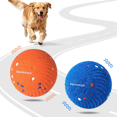 2 Pack Interactive Dog Balls - Auto Moving Bouncing Vibrating Washable Dog Toys for Large Medium Dogs, Type-C