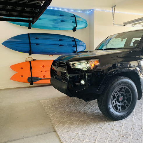 Kayak Storage Wall Mount Racks, Canoe Storage Garage Hooks, Paddleboards Hangers Storage System, Max Load 68 KG