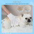 Extra Thick Pet Bathing Wipes for Dogs & Cats - Cleaning & Deodorizing Grooming Gloves, Rinse Free, Unscented, 6 PCS