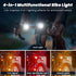Set, 5 Luvan Smart Bike Light with Remote Controller - Sync Front & Rear LED Light Night & Daytime Mode | Turn Signals