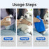 Breed,2 Pack Leopong Dog Paw Cleaner,Dog Paw Wash Care for Dogs Large Medium Small XL Waterless Foam with Silicone