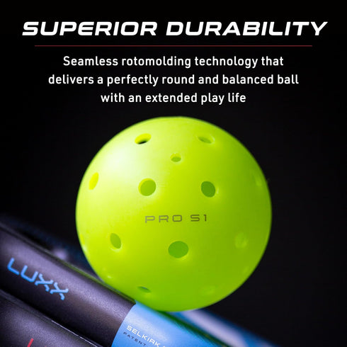 S1 38 Selkirk Sport Pro Ball | Crack-Resistant | Hole Outdoor Pickleball Balls | USAPA Approved Pickle Ball