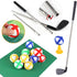 2 CHICIRIS Golf Chipping Game Mat, Fast Assembly Sided Non Slip Grip Practice Swing Training Tool with Sturdy ABS