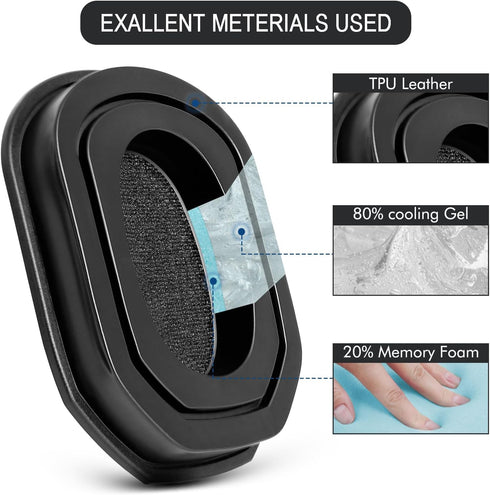 GEVO Gel Ear Pads for Walker's Razor Earmuffs, Comfortable and Soft Replacement Gel Ear Cups with Silicone Material