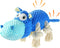 Squeaky Plush Stuffed Animal Dog Toys for Large, Medium, Small Dogs to Keep Them Busy (Blue, Large)
