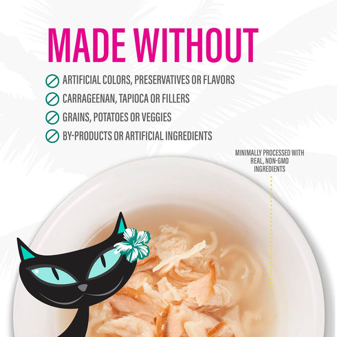 Tiki Cat Born Carnivore Complements Wet Cat Food Topper, Chicken & Salmon, 2.1 oz Pouch, 12 Count