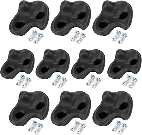 VGEBY 10Pcs Rock Climbing Holds - Plastic Kids Wall Rock Climbing Stones with Mounting Hardware Screws