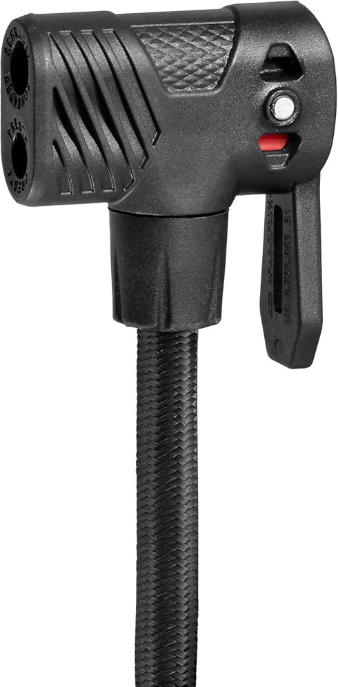 Schwinn Air Base Foot Operated Bike Pump, Dual Pump Head for Presta and Shrader Valves, Max PSI 100