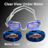 Water Gear No-Leak Anti-Fog Goggles - Adjustable Split Headband, UV Protection, Wide Angle Lens