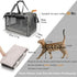 HSC PET Grey Cat Carriers Soft Small Dogs Carrier Airline Approved,Soft-Sided Pets Carrier with Large Pockets,Active