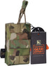 KRYDEX Tactical MOLLE Open-Top 5.56mm Mag Pouch, Single/Double/Triple with MOLLE Strap for M4 M16