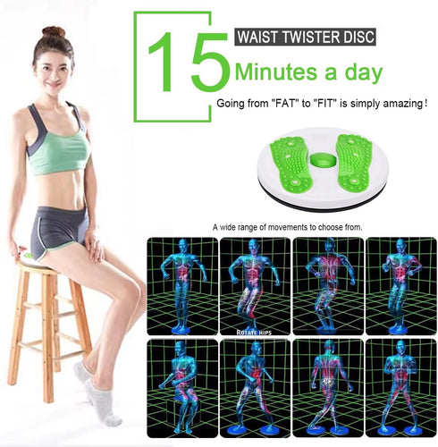 Twister/Ab Twister Board for Exercise, Waist Twisting Disc, Foot Massage Twist for Fitness and Weight Loss
