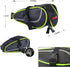 Ryhpez Bike Saddle Bag - Waterproof Bicycle Bag Back Seat Pouch for Outdoor Night Safety Ride, Green
