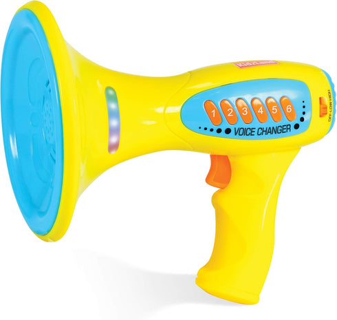 Kidzlane Voice Changer for Kids - Microphone Toy with LED Lights and 5 Sound Effects for Girls, Boys, Teens (Blue)