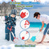 32Pcs Elovien Snow Toys Snowball Maker Snow Molds for Kids Outdoor with Foldable Snow Sleds, Long Shovels Tool, Snowman