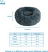 Best Pet Supplies Round Donut Dog Bed with Plush Faux Fur Fabric, Calming Cushion for Indoor Pets, Gray, 24x24x7''