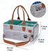 3 8 Felt Dog Grooming Bag, Pet Portable Tote Bag with Handle, Dogs Storage Organizer, Compartments Caddy with Pockets