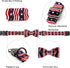 Lionheart Glory American Flag Dog Collar, 4th of July Heavy Duty Adjustable Patriotic Bowtie Collar for Small Dogs Pet