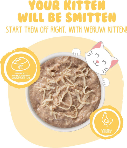 Weruva Kitten Chicken Formula Au Jus, 3oz Can (Pack of 12)
