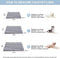 WNPETHOME Orthopedic X Large Dog Bed - Soft Rose Plush Waterproof Crate Bed with Removable Cover, Grey (42 x 30 x 4
