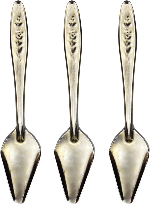 4.7" Bird Parrot Stainless Steel Metal Feeding Spoon, Special Feeding Scoop for Peony Cockatiel Parrot (3 PCS)