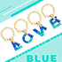 Letter Charm Accessories for Stanley Cup, Cute Initial Keychain Handle Charm for Women Tumbler