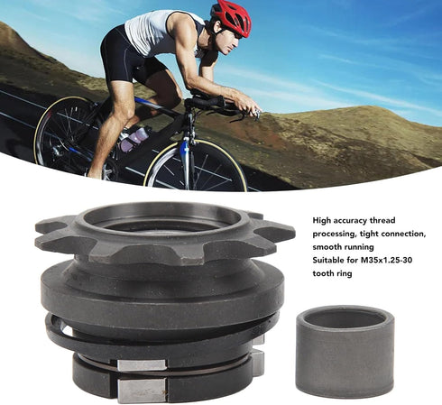 Single Speed Freewheel Bike Flywheel 9T, Folding Sprocket Gear Cycling Modified Accessory for Mountain Bike