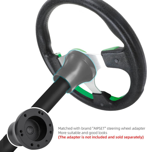 Universal Golf Cart Steering Wheel - Compatible with EZGO TXT, RXV/Club Car DS, Precedent, 12.5 Inch
