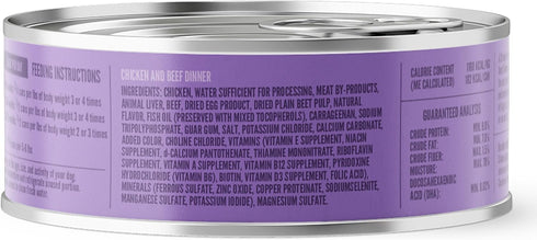 5.5 oz (Pack 24), A Strong Heart Wet Puppy Food, Chicken & Beef Dinner - Cans of Made in The USA with Real Chicken