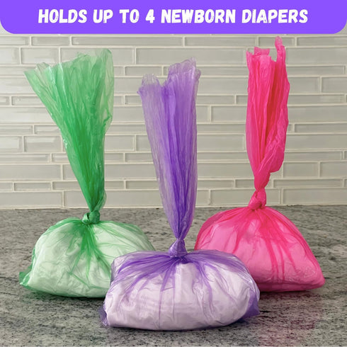 8 (104 (8 Baby Diaper Bag Disposable Refill Rolls Diaper Sacks) Dog Poop Waste Bags Cat Litter Clump & Poop Bags