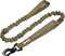 Bungee Dog Leash - Tactical Training Leash with 2 Control Handles, Quick Release Nylon Rope (Tan)