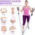 RENRANRING Resistance Bands - 150LBS Workout Bands Set with Handles, Ankle Straps for Muscle Training for Men Women