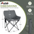 600D (2, Joyfair Outdoor Camping Chair for Adult, Large Portable Folding Moon Chairs with Carry Bag for Patio Beach