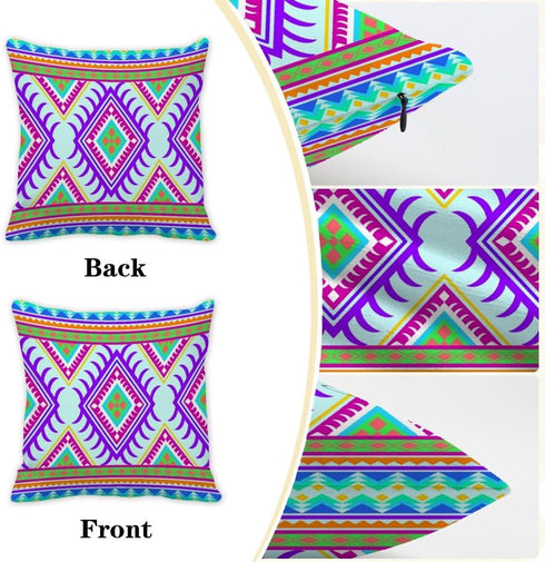 PIULlRAO Set 2 Summer 18x18 of Pillow Covers Bed Cotton Pillows Covers Farmhouse Fun Soft Cute Pillow Cover Tribal