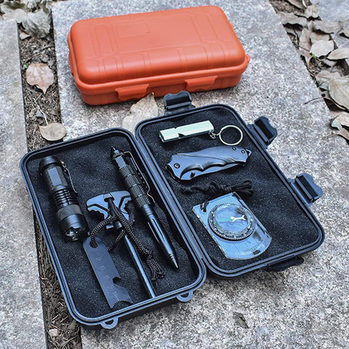 Waterproof Dry Storage Box, Protective Case for Outdoor Sports, Sealed Box with 2 U-Shape Buckles for Fishing, Camping,