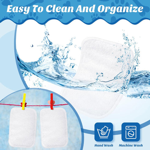 20-Pack Washable Dog Diaper Pads - Reusable Liners for Small to Medium Female Dogs